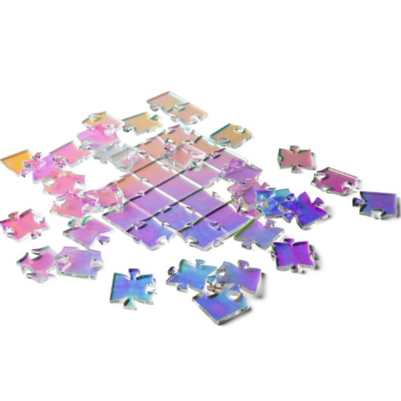 Waves Puzzle Other - ❣️2/$36 NIB Waves Puzzle Acrylic Jigsaw Puzzle Iridescent 49 pcs Retail $40.00